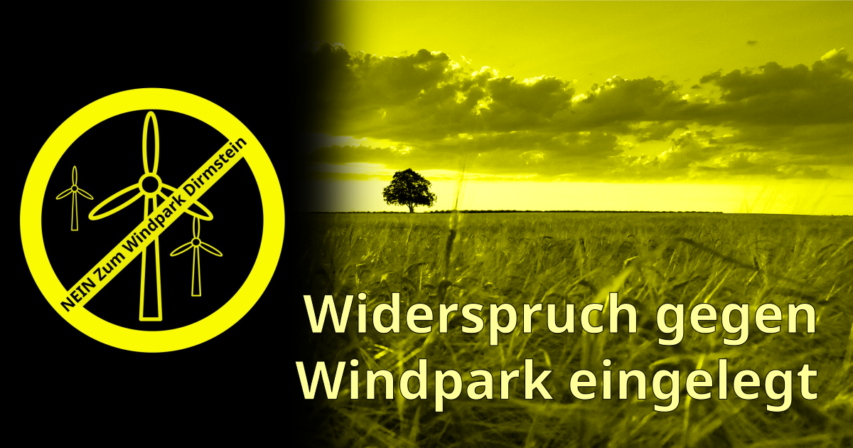 20260430 NZWD Widerspruch gegen Windpark Dirmstein